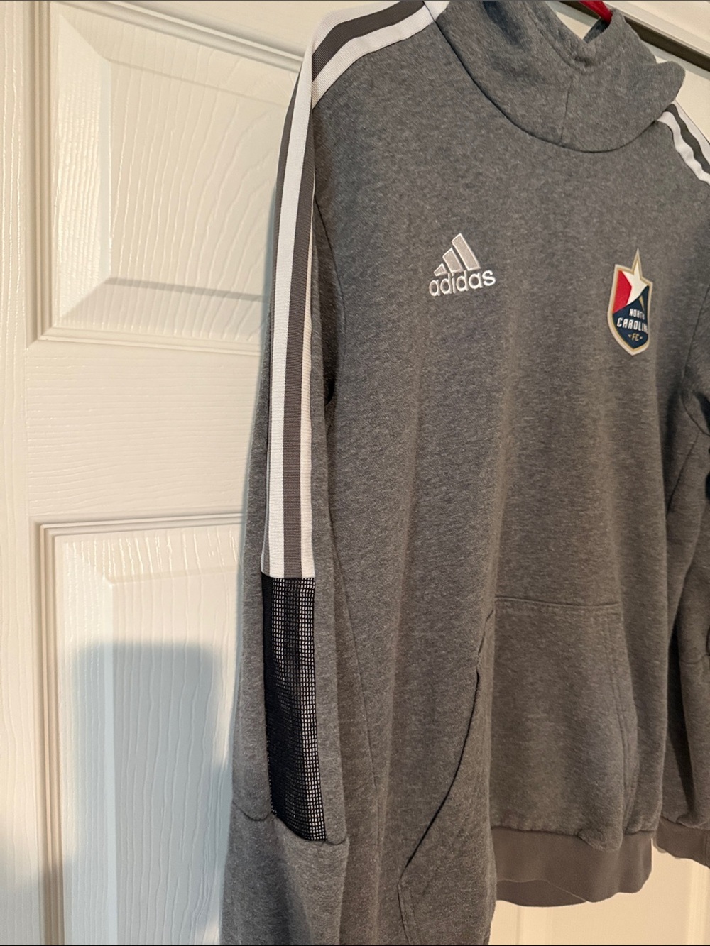 adidas Gray North Carolina FC Soccer Pullover - Picture 4 of 7